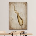 thumbnail image 3 of wall26 Canvas Print Wall Art Retro Vintage Style White Wine Glass Drinks &amp; Cocktails Alcohol Digital Art Modern Art Decorative Bohemian Chic Kitchen/Food for Living Room, Bedroom, Office - 12&quo, 3 of 5