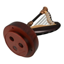HOMEMAXS Harp Music Box Ornament Unique Musical Boxes Mini Antique Vintage Harp Model For Christmas Wedding Valentines Birthday Home Decorations