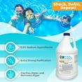 Liquid Pool Shock Sodium Hypochlorite 12.5 Percent Liquid Chlorine for Swimming Pool