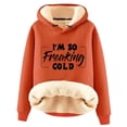 thumbnail image 2 of DPTALR Sweat à Capuche d'Hiver Chaud en Peluche Imprimée pour Femmes, 2 of 3
