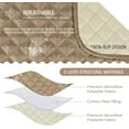 thumbnail image 4 of Non-Slip Recliner Chair Cover Sofa Slipcover, Pet Cover for Large Recliner with Elastic Straps, Washable Chair Seat Cover Recliner Chair Furniture Protector (28'' Oversized, Camel), 4 of 6