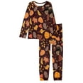 thumbnail image 4 of FKELYI Harvest Fall Women Pajamas Happy Thanksgiving Comfy Long Sleeve Pjs for Women Set of 2 Casual Adult Pajamas Women Size M, 4 of 5