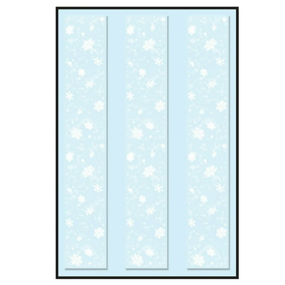Beistle Christmas Party Decorative Snowflake Party Panels (3 Per Package) - 12 Pack