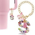 thumbnail image 2 of Amor Colgante Brillo Borla Resina Decorativa Mariposa Color Letra Clave, 2 of 3