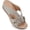 light gray, variant on Women Wedge Sandals Orthopedic Open Toe Slip On Comfort Casual Summer Sandals