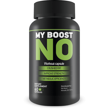 MY BOOST- N.O.- Nitric Oxide Booster - Extreme Workout Capsules - Crush Fat - Improve Strength - Increase Metabolic Efficiency