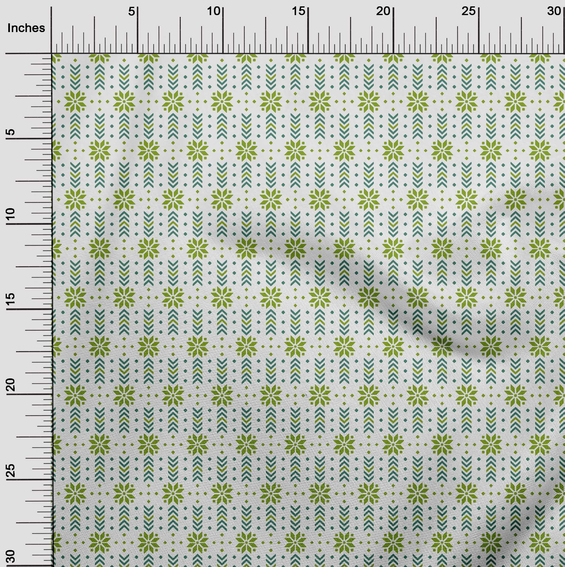 oneOone Velvet Green Fabric Christmas Quilting Supplies Print Sewing Fabric By The Yard 58 Inch Wide