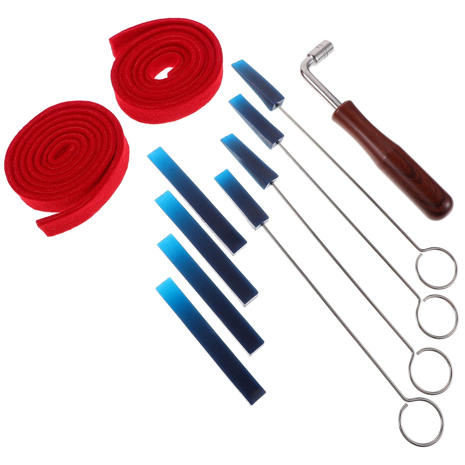 HOOWIFFY Piano Tuning Tools Kit Multi Color Durable Compact Easy to Carry 1Set