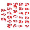 thumbnail image 5 of Embroidery Patches For Clothing 26Pcs Lovely Letter Patches Suitable For Christmas Ornaments 4.2X3.2CM Red Decoration, 5 of 5