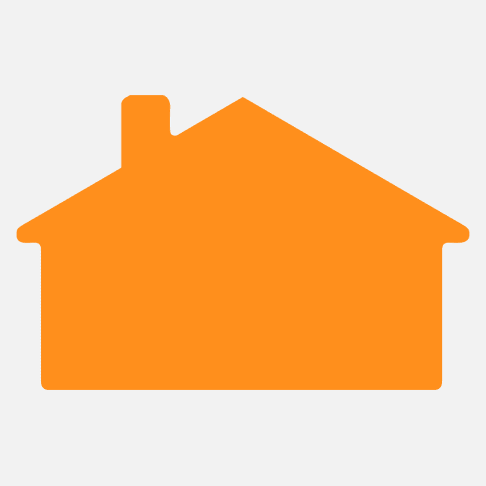 JAM Paper Standard Label Rolls, House Shaped, 1 7/8 x 2 7/8, Neon Orange, 125 Labels/Roll