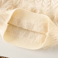 thumbnail image 5 of NOLDARES Toddler Baby Girl Clothes Fall Winter Outfits, Ruffle Sleeve Crew Neck Sweatshirts Flare Pants Set(White,6-7 Y), 5 of 9