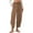 Coffee, variant on Seductiva Women's Pants Women's Summer High Waisted Baggy Pants Casual Ankle Length Trouser Slacks with Pockets Business Work Casual Pants