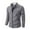 Gray, variant on KyCheLot Men's Casual Sweaters Business Slim Full Zip Stand Collar Casual Knit Cardigan with Pockets Workwear Winter Fall