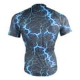 thumbnail image 4 of joogoo Blue Lightning Pattern Men's Cycling Jerseys Mountain Bike Short Sleeve Tops 3XL, 4 of 7