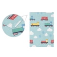 thumbnail image 5 of Yayeee Garden Flag 28"x40" Double Sided Outdoor Yard Lawn Holiday Decorations, Blue Trains Pattern, 5 of 6