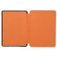thumbnail image 2 of Funda protectora de piel sintética para libros electrónicos Funda protectora con patrón de tela ligera para Kindle 658 2019 (naranja), 2 of 5