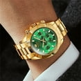 thumbnail image 6 of OLEVS Automatic Watches for Men Self Winding Chronograph Mechanical Luxury Dress Stainless Steel Calendar Date Waterproof Luminous Mens Wrist Watches Gift Reloj Para Hombre Gold/Black/Blue/Green Dial, 6 of 16