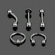 thumbnail image 4 of Piercing de cuerpo Sunnimix 10Pcs 16g 10mm 8mm, 4 of 8