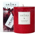 thumbnail image 2 of PYAN-Holiday Orange, Clove and Cinnamon Essential Oil Scented Pillar Candle, Warm Spice, 3 inch x 3.5 inch, 2 of 3