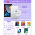 thumbnail image 2 of Magnetic Keyboard Mouse Combo Case with RGB Backlight Keypad & Stylus Slot for iPad 10.2" 7/8/9 Gen, Air 3, Pro 10.5",Purple, 2 of 9