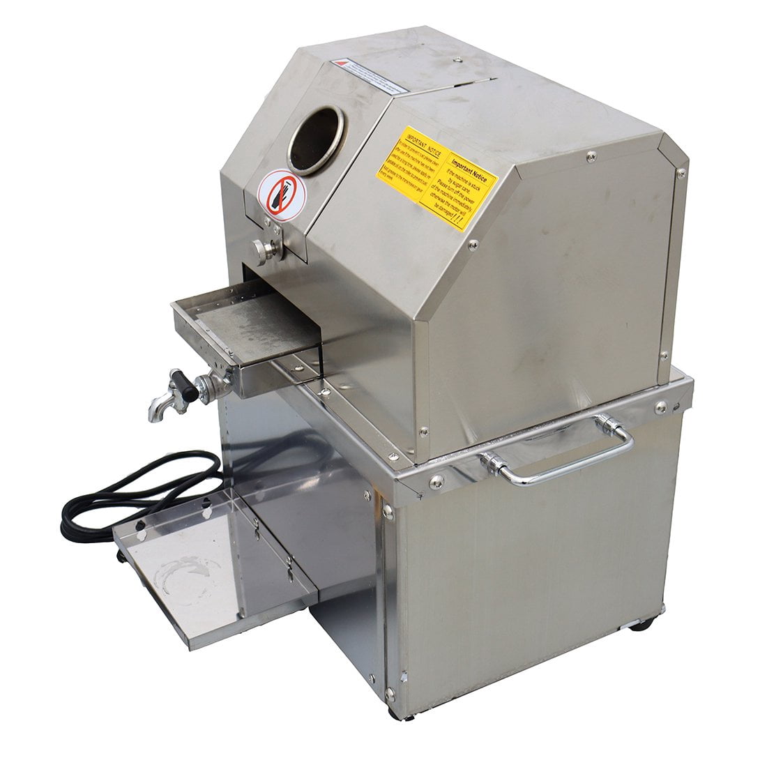 PreAsion Electric Sugarcane Juice Extractor Sugar Cane Press Juicer Desktop Juicer Kumquat Citrus Gingers Juicer 3 Rollers