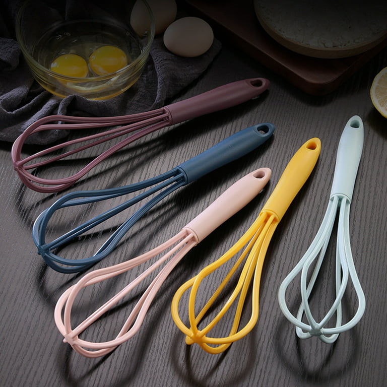1pc 10-inch Home Use Silicone Egg Beater Hand-held Egg White Mixer Cream  Manual Whisk