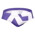 thumbnail image 4 of XDZJLR Swim Briefs Men Swimwear Low Rise Swimming Briefs With Adjustable Drawstring Breathable Beachwear Purple, 4 of 4