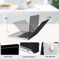 thumbnail image 5 of Mosiso Case for MacBook Pro 13 inch Case M2 2025-2016 A2338 M1 A2251 A2289 A2159 A1989 A1708 A1706, Anti-Fingerprint Knit Texture PU Leather Coated Plastic Hard Shell Case&Keyboard Cover, Black, 5 of 6