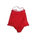 thumbnail image 2 of Lauren Ralph Lauren  Red Flyaway Tummy-Control One-Piece Swimsuit 12, 2 of 3