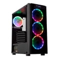 thumbnail image 1 of Gabinete Gamer Stylos XZEAL XZ110 RGB Cristal Templado Negro 4 ventiladores XZCGB12B, 1 of 6