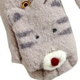 thumbnail image 4 of ZPYESWOW Toddler Kids Short Knitted Gloves Winter Thick Fleece Lining Mittens Winter Cute Tiger Clamshell Gloves Kids Gloves Winter for Toddler Boy, 4 of 4