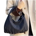 thumbnail image 5 of Hfnxid Slouchy Tote Bag Cute Nylon Solid Pleated Handbag Women Travel Casual Shoulder Satchel Bag, 5 of 6
