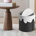 thumbnail image 4 of Ganfancp Cubo de Basura de Escritorio Pequeño Cubo de Almacenaje de Plástico Escandinavo Mini con Tapa Uso En El Hogar Uso En Múltiples Escenas Anillo de Presión Más Ancho Ofertas Del Día 1* Papelera, 4 of 6