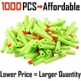 thumbnail image 2 of HHHC Refill Darts 1000Pcs Bullet for Nerf N-Strike Elite Zombie Strike Rebelle - Green, 2 of 7