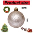 thumbnail image 2 of Christmas Ornaments 6cm/30pcs Shaped Painted Christmas Ball Set Christmas Tree Pendant for DIY Craft Activities, Christmas Holidays, 2 of 5