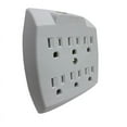 thumbnail image 3 of Projex 3539608 Grounded 6 Outlets Adapter, White, 3 of 4
