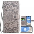 thumbnail image 1 of Case for Oneplus 7T Wallet Case Leather Premium PU Embossed Design Magnetic Closure Protective Cover with Card Slots for Oneplus 7T, Black, 1 of 5