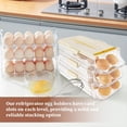 thumbnail image 5 of Soporte para Huevos para Refrigerador, Organizador de Huevos con Ruedas, Contenedor para Huevos, Dispensador con Rodillo para Ahorro de Huevos, Bandeja Apilable para Nevera, Verde, 5 of 5