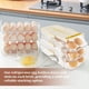 thumbnail image 5 of Soporte para Huevos para Refrigerador, Organizador de Huevos con Ruedas, Contenedor para Huevos, Dispensador con Rodillo para Ahorro de Huevos, Bandeja Apilable para Nevera, Verde, 5 of 5