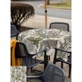 thumbnail image 5 of Outdoor Tablecloth with Umbrella Hole for Patio/Picnic/Party/Camping, Sage Green Coral Coastal Waterproof Table Cloth Square Cover Washable, Summer Beach Nautical Ocean (60"x 60"), 5 of 9