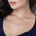 thumbnail image 4 of Everly Women's .6CT TGW Created Moissanite Sterling Silver Pendant, 4 of 7