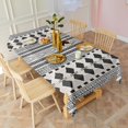 thumbnail image 6 of Boho Bohemia Geometric Line Art Rectangle Tablecloth 60"x102",Waterproof Polyester Rectangle Table Cloth, Wipeable Spillproof Polyester Tablecloth for Dining, Camping, Indoor and Outdoor, 6 of 6