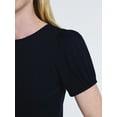 thumbnail image 4 of Free Assembly Women's Crewneck Top with Short Puff Sleeves, Sizes XS-XXL, 4 of 5
