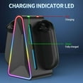 thumbnail image 2 of Charging Dock for Nintendo Switch 2 Joy‑Con, 4‑in‑1 Magnetic Fast Charging Station with RGB Lights, Dual‑Direction Charging, Weighted Base & LED Indicators – Compatible with Switch 2 Controllers, 2 of 6