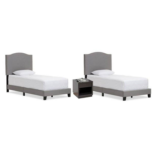 Kids Bedroom Set With Of 2 Twin Bed, 1 2 Twin Bed