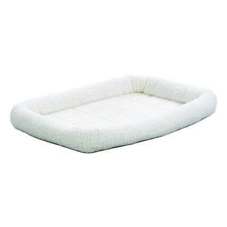 UPC: 0027773019114 | MidWest QuietTime Soft White Fleece Plastic Carrier Bed 27