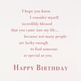 Hallmark Romantic Happy Birthday Greeting Card (so Lucky I Found You ...