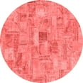 thumbnail image 1 of Ahgly Company Indoor Round Patchwork Red Transitional Area Rugs, 3' Round, 1 of 4