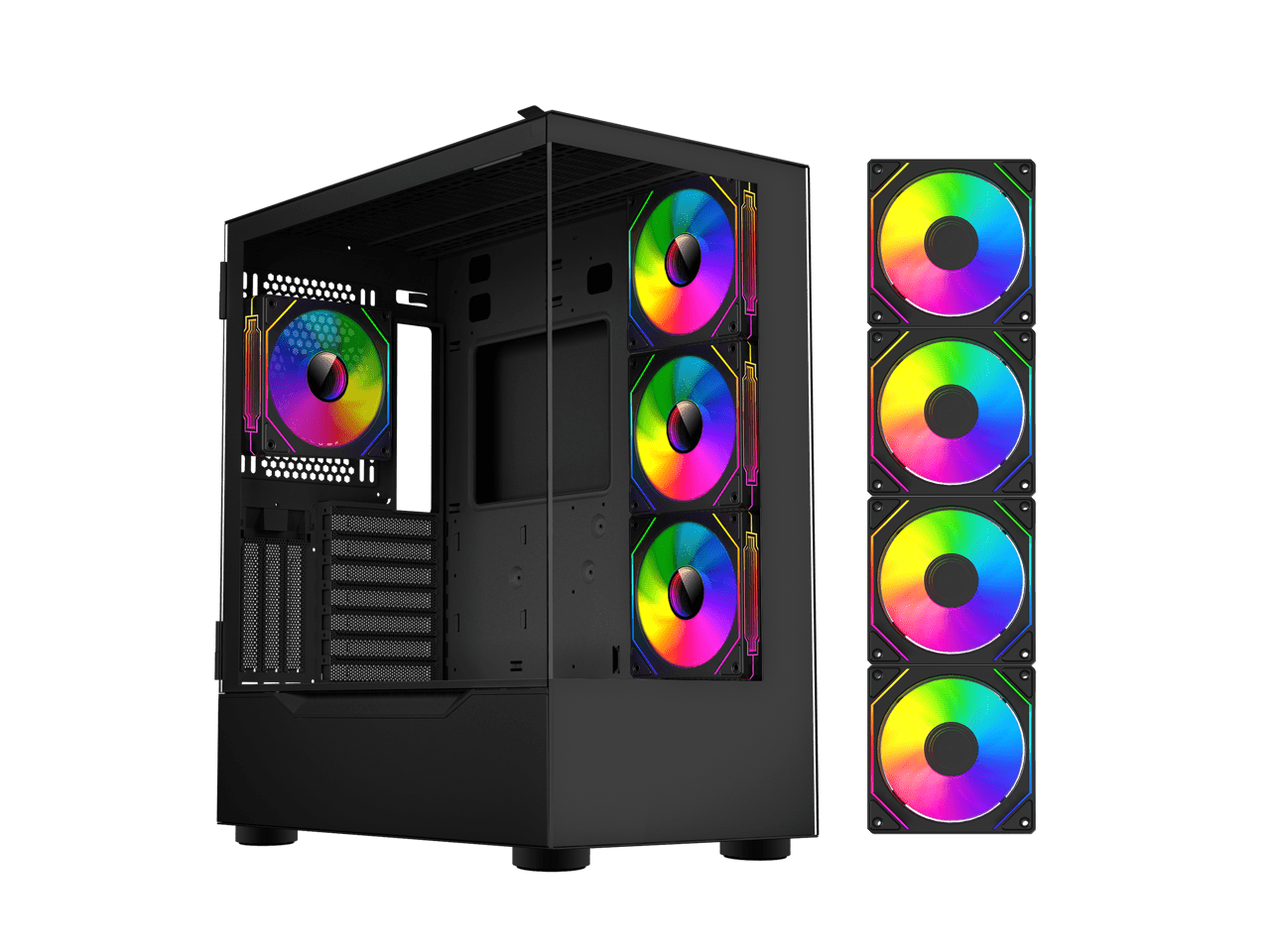 Sama Neview 4361 Gamer Desktop w/ Dual USB3.0 & Type C, RGB