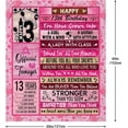 thumbnail image 6 of 13th Birthday Gifts for Girls, 13th Birthday Decorations for Girls, 13 Year Old Girl Gift Ideas for Daughter, Happy Birthday Gifts for 13 Year Old Girl, Teen Girl Gifts Blankets 60×50 Inches, 6 of 6